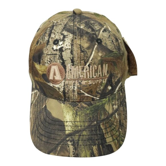 Realtree AP HD Camo Strapback Cap Trucker Hunting Hat American Pipe Supply NEW - Picture 7 of 14